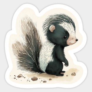 Smiling Skunk Sticker